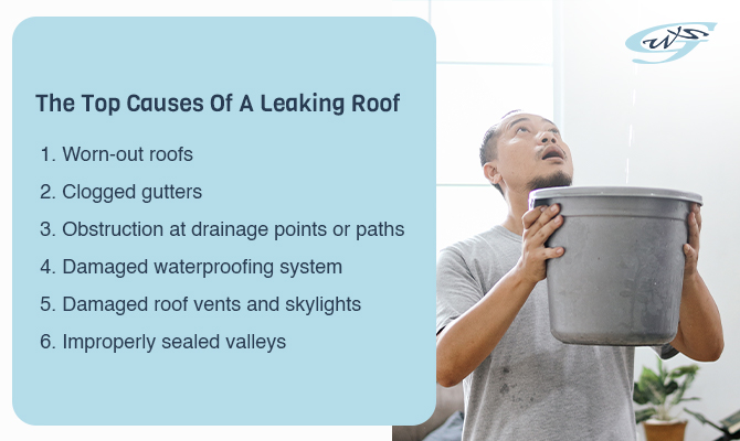 Infographic: The Top Causes of A Leaking Roof