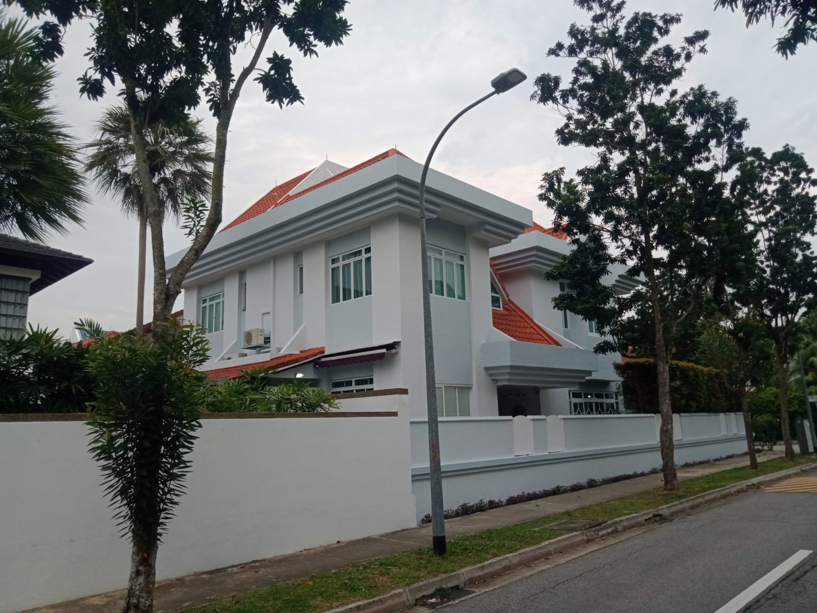 After facade painting in Singapore