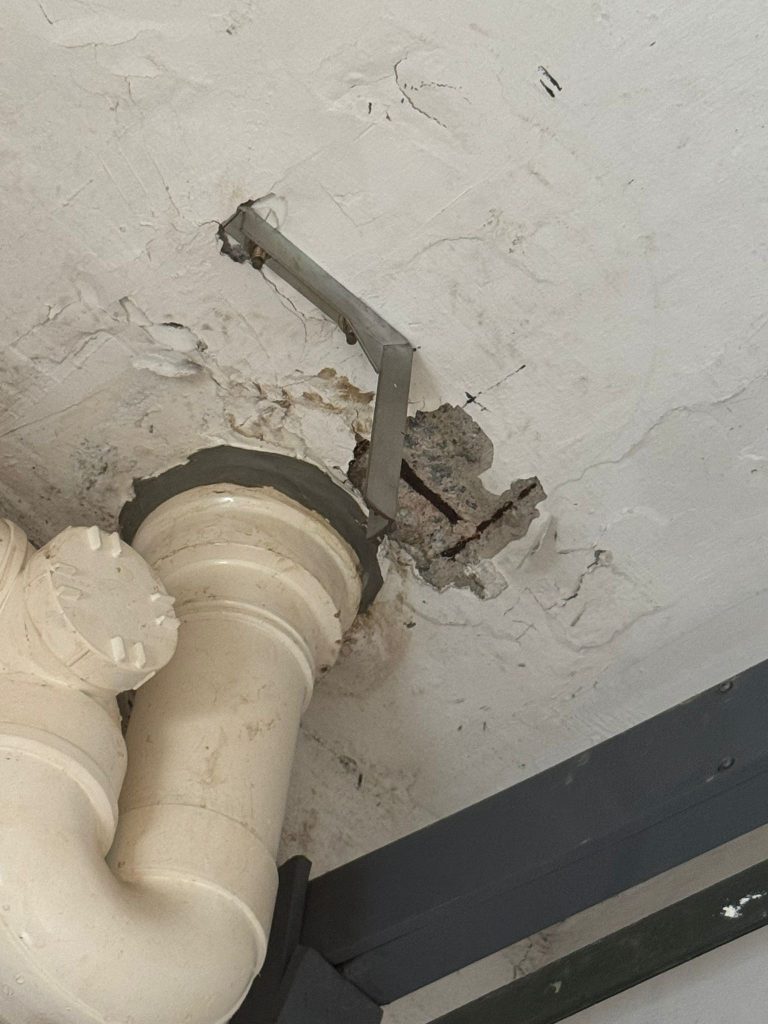 spalling concrete repair before